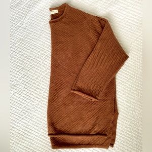 Lovestitch Burnt orange cozy knit sweater size Medium